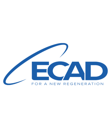 Logo von ECAD mit dem Slogan „Für eine neue Regeneration“.